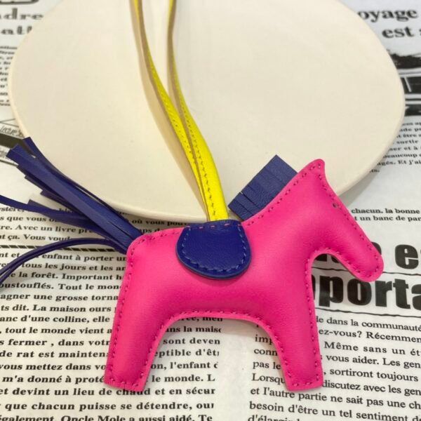 187 Factory Rose Shocking / Blue Electric B Lambskin Rodeo Bag Charms No.23