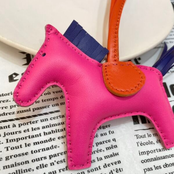 UK London 187 Factory Rodeo Charms Rose Shocking / Blue Electric Lambskin No.22