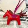 Australia Sydney 187 Factory Rouge Casaue / Rouge H Lambskin Rodeo Bag Charms No.20