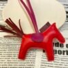Australia Sydney 187 Factory Rouge Casaue / Rouge H Lambskin Rodeo Bag Charms No.20