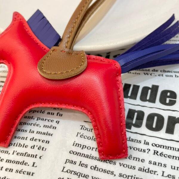 187 Factory Rodeo Bag Charms Rouge Casaue / Blue Electric Lambskin No.19