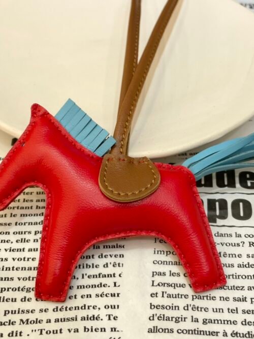Korea Seoul 187 Factory Rodeo Charms Rouge Coeur / Blue Atoll Lambskin No.13