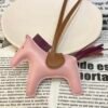 UAE Dubai 187 Factory Rodeo Bag Charms No.8 Rose Sakura / Violet Lambskin