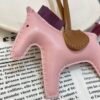 UAE Dubai 187 Factory Rodeo Bag Charms No.8 Rose Sakura / Violet Lambskin