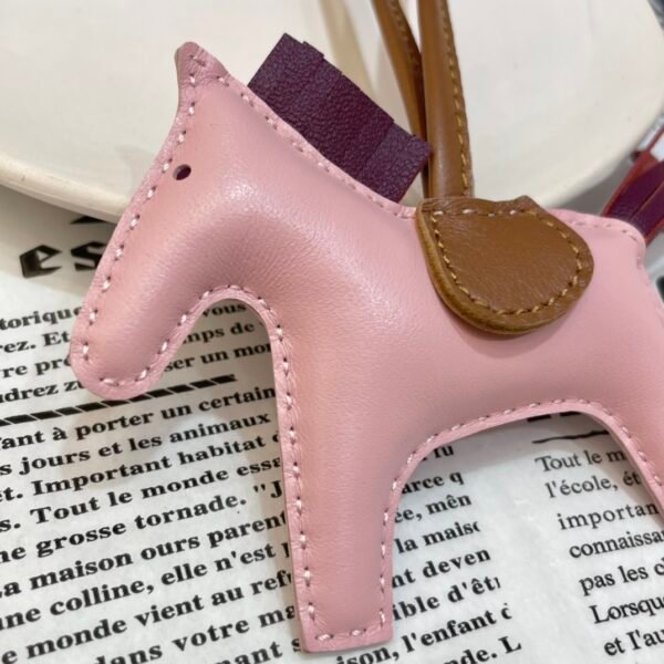 UAE Dubai 187 Factory Rodeo Bag Charms No.8 Rose Sakura / Violet Lambskin