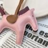 UAE Dubai 187 Factory Rodeo Bag Charms No.8 Rose Sakura / Violet Lambskin