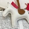 UK London 187 Factory Rodeo Charms Lambskin Blanc / Rouge Casaque No.3