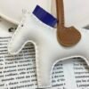 187 Factory Blanc / Blue Electric No.2 Lambskin Rodeo Bag Charms