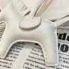 Full Handmade 187 Factory Blanc Lambskin Rodeo Bag Charms No.1