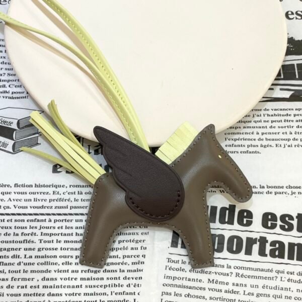 Full Handmade 187 Factory Rodeo Pegase Charm Lambskin Etoupe / Chocolate
