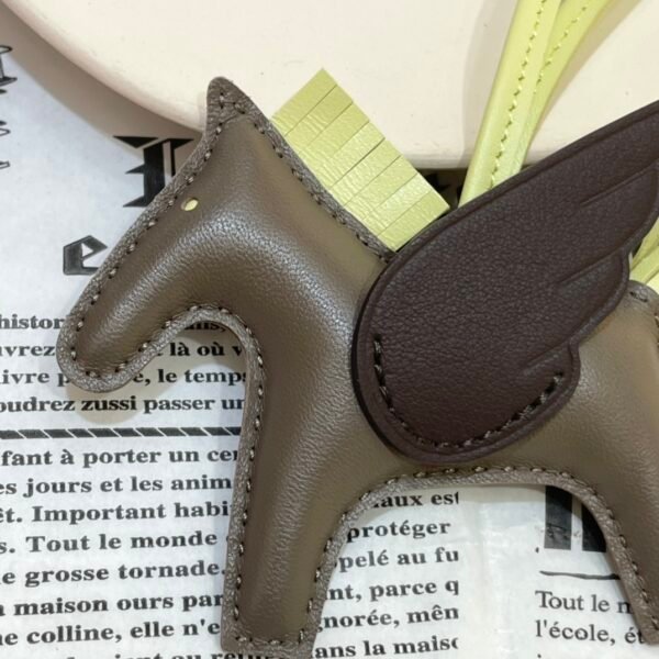 Full Handmade 187 Factory Rodeo Pegase Charm Lambskin Etoupe / Chocolate