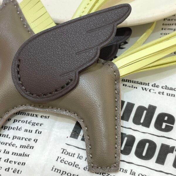 Full Handmade 187 Factory Rodeo Pegase Charm Lambskin Etoupe / Chocolate