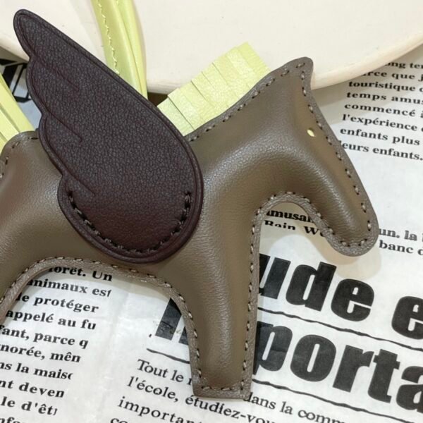 Full Handmade 187 Factory Rodeo Pegase Charm Lambskin Etoupe / Chocolate