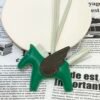USA Los Angeles 187 Factory Vert Vertigo / Chocolate Lambskin Rodeo Pegase Charm