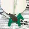 USA Los Angeles 187 Factory Vert Vertigo / Chocolate Lambskin Rodeo Pegase Charm