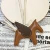 Hong Kong 187 Factory Rodeo Pegase Charm Lambskin Gold / Chocolate