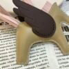 Full Handmade 187 Factory Rodeo Pegase Bag Charm Chai / Rouge Sellier Lambskin