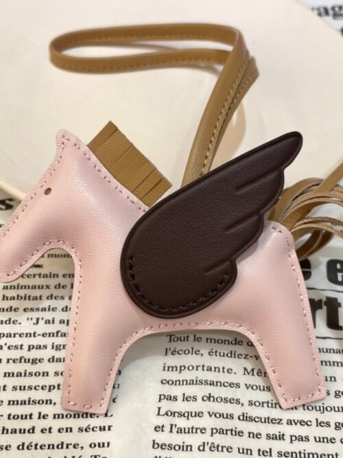 187 Factory Rodeo Pegase Charm No.51 Mauve Pave / Rouge Sellier Lambskin