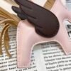 187 Factory Rodeo Pegase Charm No.51 Mauve Pave / Rouge Sellier Lambskin