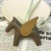 UK London 187 Factory Rodeo Pegase Charm Lambskin Etoupe / Biscuit No.49