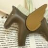 UK London 187 Factory Rodeo Pegase Charm Lambskin Etoupe / Biscuit No.49