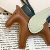 187 Factory Gold / Vert Fizz Lambskin No.48 Rodeo Pegase Charm