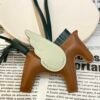 187 Factory Gold / Vert Fizz Lambskin No.48 Rodeo Pegase Charm