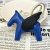 Kuwait 187 Factory Rodeo Pegase Charm No.45 Lambskin Blue France / Black