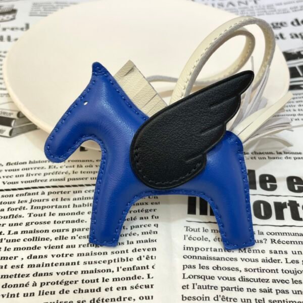 Kuwait 187 Factory Rodeo Pegase Charm No.45 Lambskin Blue France / Black