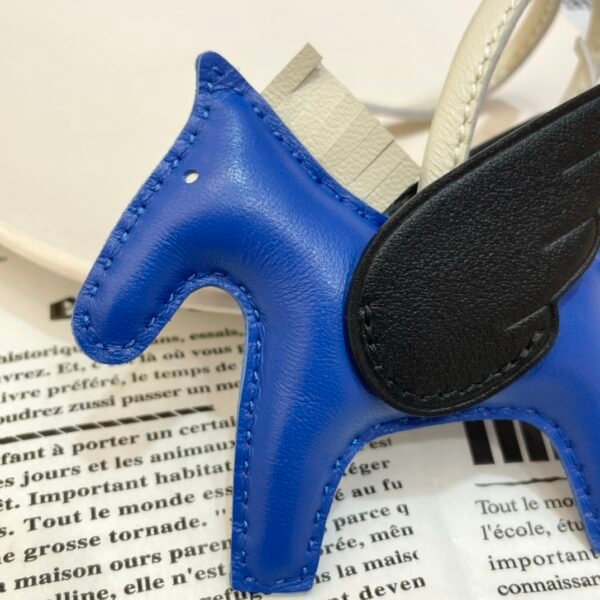 Kuwait 187 Factory Rodeo Pegase Charm No.45 Lambskin Blue France / Black
