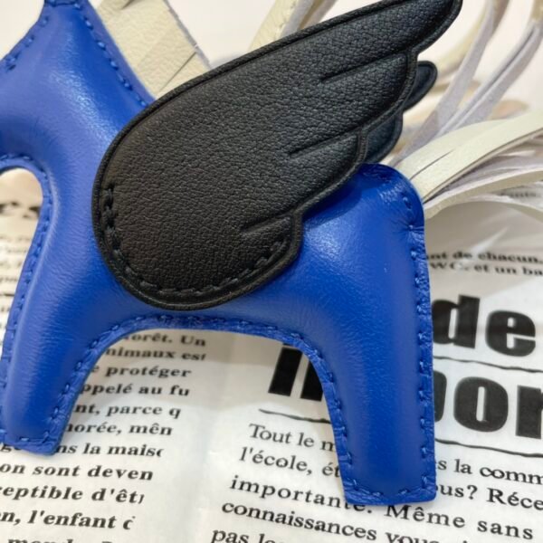 Kuwait 187 Factory Rodeo Pegase Charm No.45 Lambskin Blue France / Black