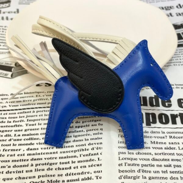 Kuwait 187 Factory Rodeo Pegase Charm No.45 Lambskin Blue France / Black