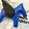 Kuwait 187 Factory Rodeo Pegase Charm No.45 Lambskin Blue France / Black