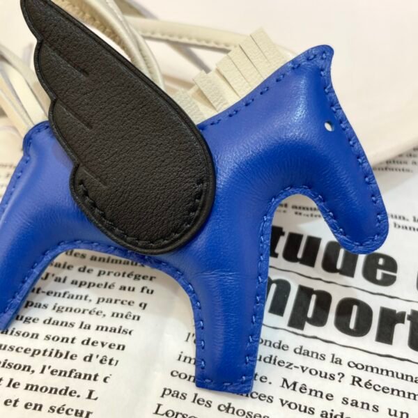 Kuwait 187 Factory Rodeo Pegase Charm No.45 Lambskin Blue France / Black