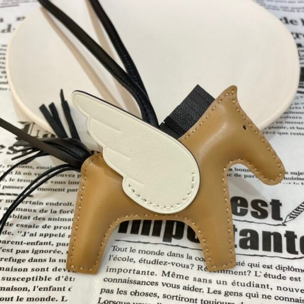 Full Handmade 187 Factory Rodeo Pegase Charm Lambskin Chai / Nata No.43