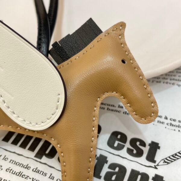 Full Handmade 187 Factory Rodeo Pegase Charm Lambskin Chai / Nata No.43