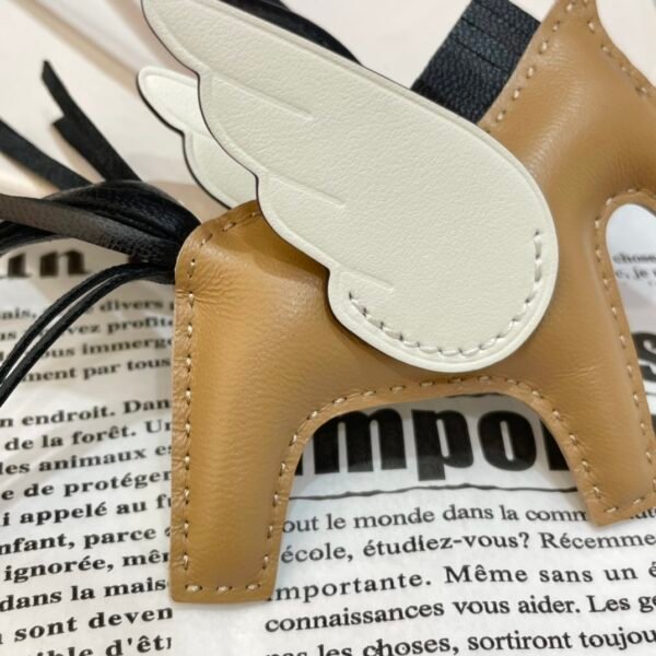 Full Handmade 187 Factory Rodeo Pegase Charm Lambskin Chai / Nata No.43