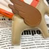 187 Factory Apricot / Gold Lambskin No.42 Rodeo Pegase Charm