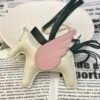 187 Factory Rodeo Pegase Charm Images Lambskin Craie / Rose Sakura No.39