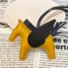 187 Factory Moutarde / Black Lambskin No.35 Rodeo Pegase Charm