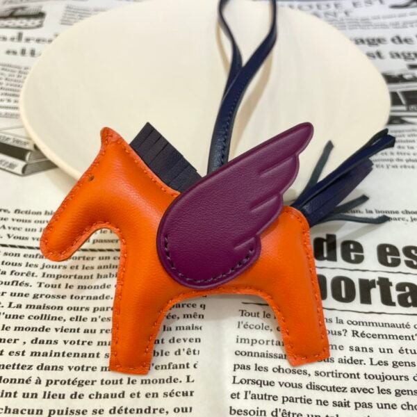 Full Handmade 187 Factory Rodeo Pegase Charm Lambskin Feu Orange / Anemone No.34