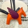 Full Handmade 187 Factory Rodeo Pegase Charm Lambskin Feu Orange / Anemone No.34