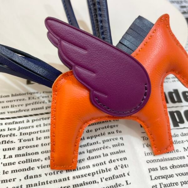 Full Handmade 187 Factory Rodeo Pegase Charm Lambskin Feu Orange / Anemone No.34