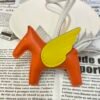 187 Factory Rodeo Pegase Charm Price Lambskin Feu Orange / Lime No.33