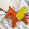 187 Factory Rodeo Pegase Charm Price Lambskin Feu Orange / Lime No.33