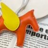 187 Factory Rodeo Pegase Charm Price Lambskin Feu Orange / Lime No.33