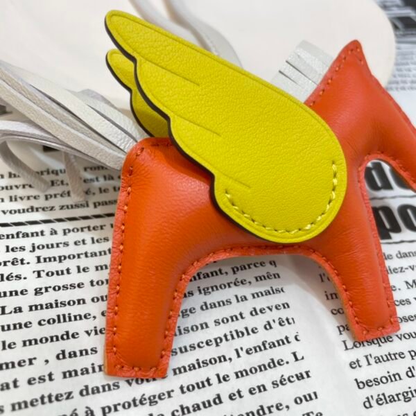 187 Factory Rodeo Pegase Charm Price Lambskin Feu Orange / Lime No.33