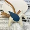UK London 187 Factory Rodeo Pegase Charm Lambskin Craie / Blue De Presse No.31