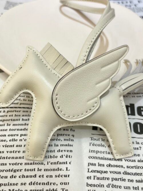 Full Handmade 187 Factory Craie Lambskin No.30 Rodeo Pegase Charm