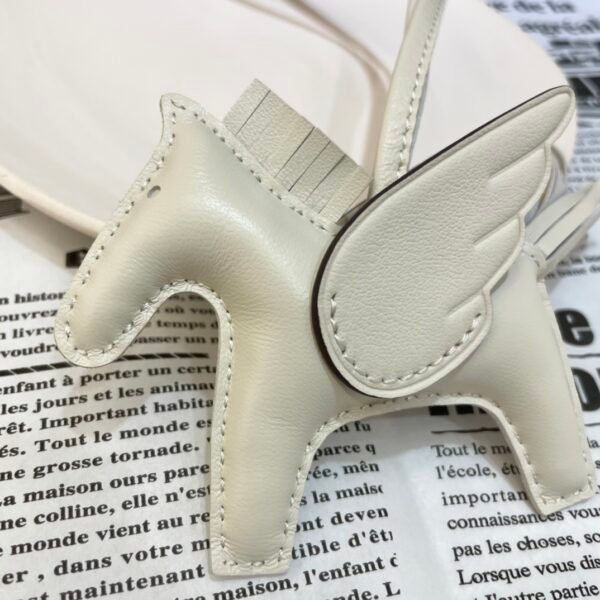 Full Handmade 187 Factory Craie Lambskin No.30 Rodeo Pegase Charm